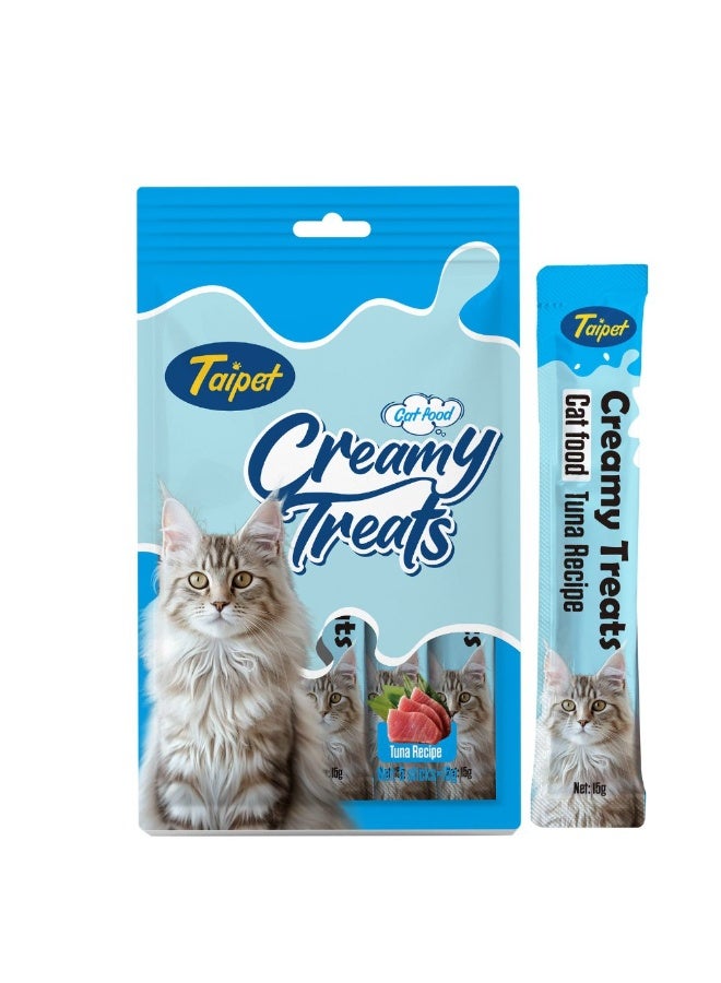Taipet Cat Creamy Treats Tuna Flavor 15gx5pcs
